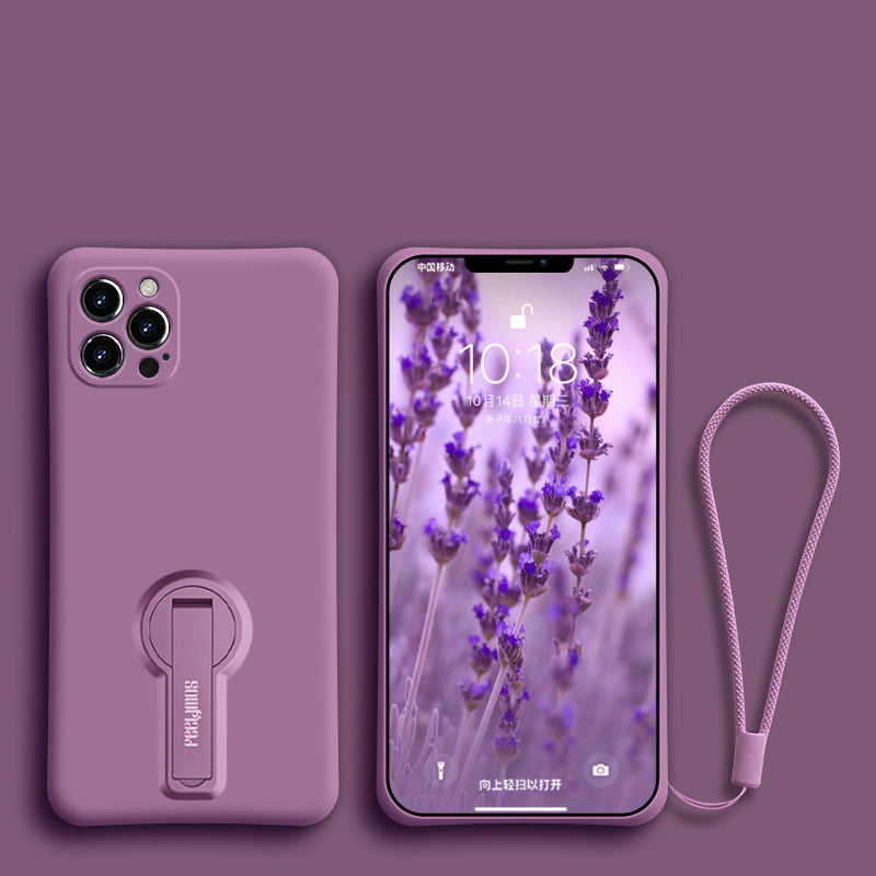 Funda Silicona con Soporte y Cordón para iPhone 12