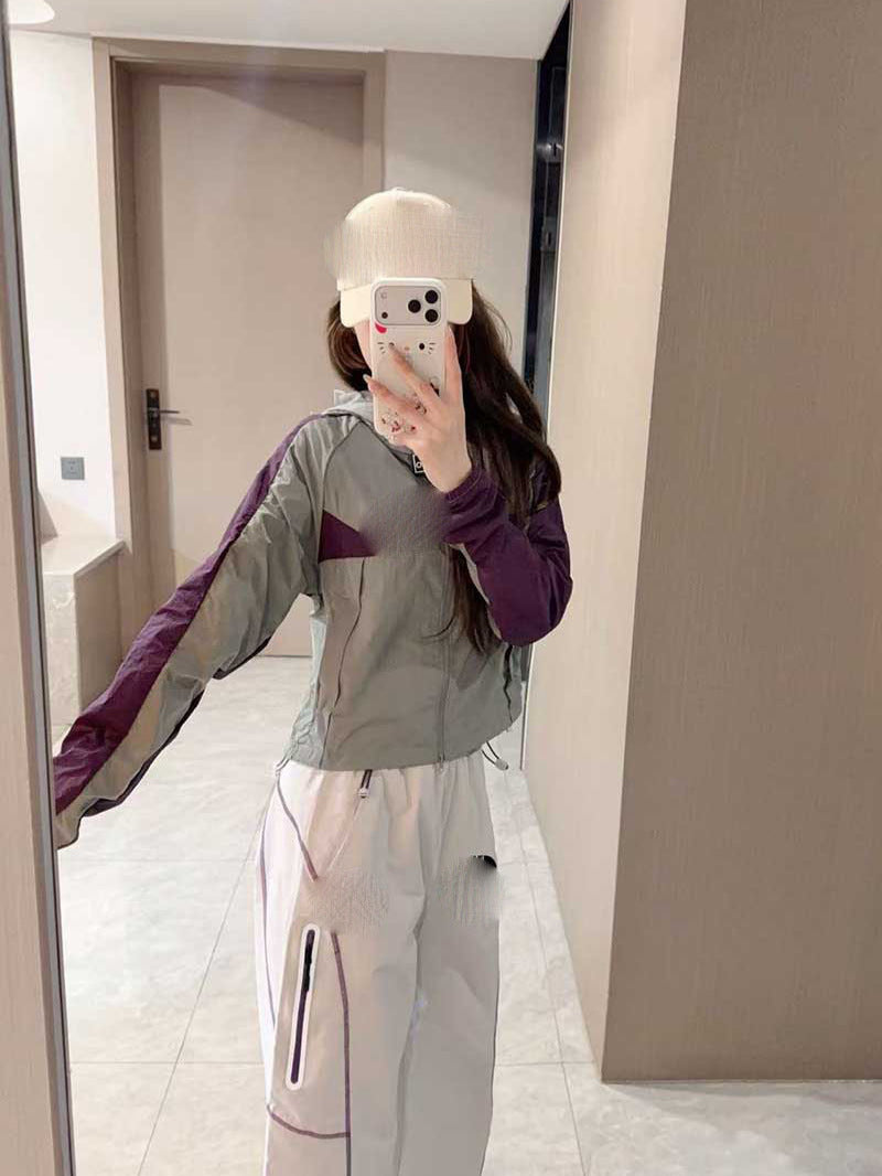 Nouvelle tendance urbaine décontractée 2026 : Pantalons longs taille mi-haute polyvalents et superposés, style unisexe à rayures, couleur unie, respirants, légers et aérés