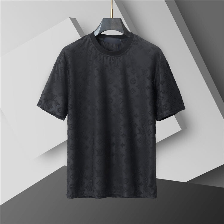 Versión correcta de 2026 de la nueva camiseta ligera de lujo de verano, camiseta de manga corta de cuello redondo y versátil para hombres y mujeres, países extranjeros de Europa y Estados Unidos