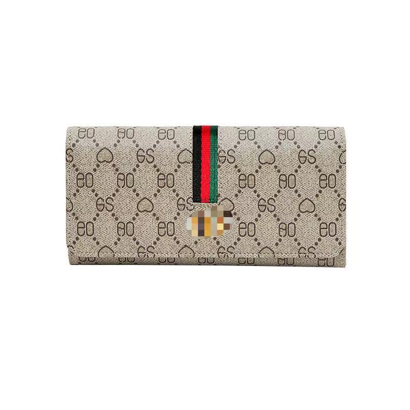 Cartera larga para mujer, 2024 Nuevo portatarjetas de mano sencillo y plegable y plegable 2024 para carteras 2 en 1