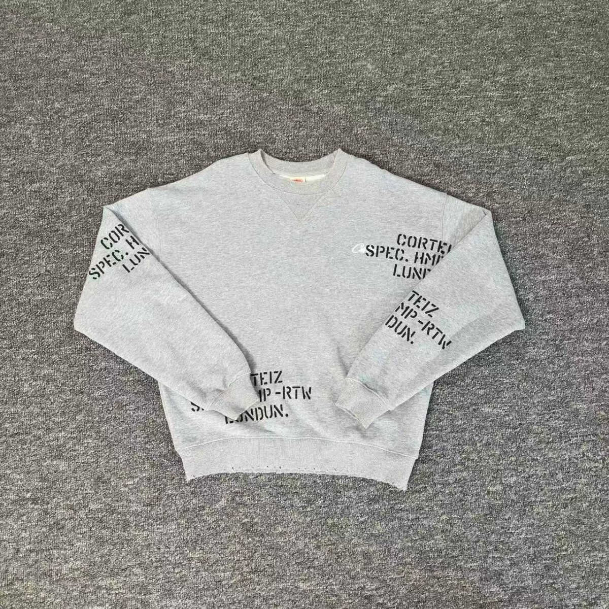 New 2025 cross-border set with embroidered minimalist lettering, high-street fashion loose cardigan, hoodie, and casual pants