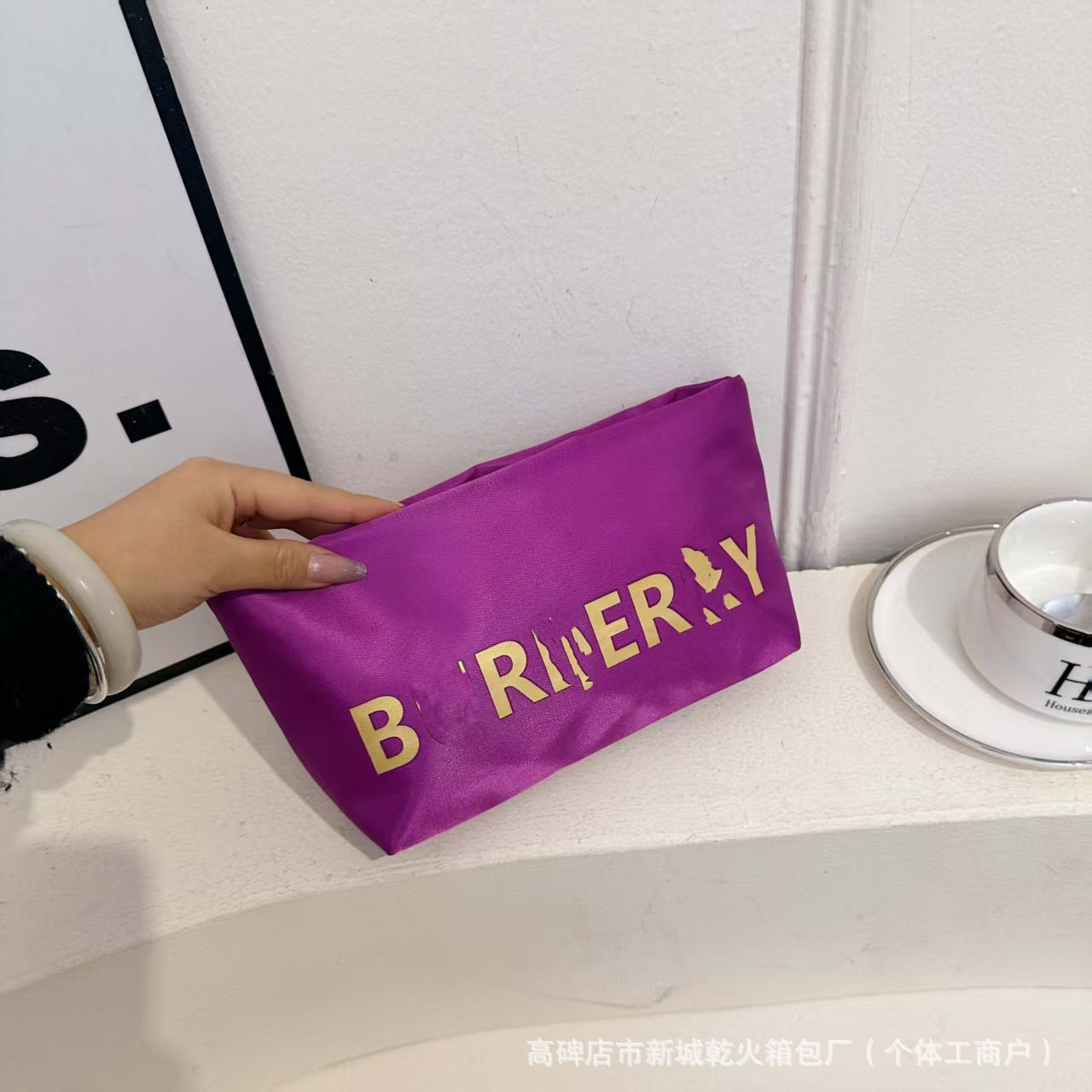 Bolso de Mano Mujer 2025 - Bolsa Maquillaje Gran Capacidad