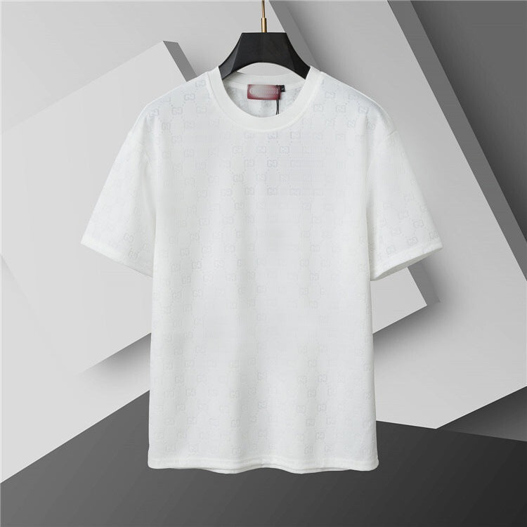 Versión correcta de 2026 de la nueva camiseta ligera de lujo de verano, camiseta de manga corta de cuello redondo y versátil para hombres y mujeres, países extranjeros de Europa y Estados Unidos