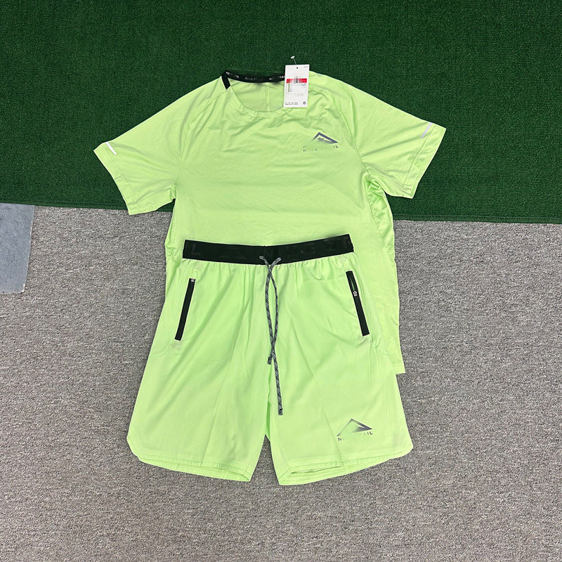 Conjunto Deportivo Hombre Manga Corta A | Running Transpirable Secado Rápido