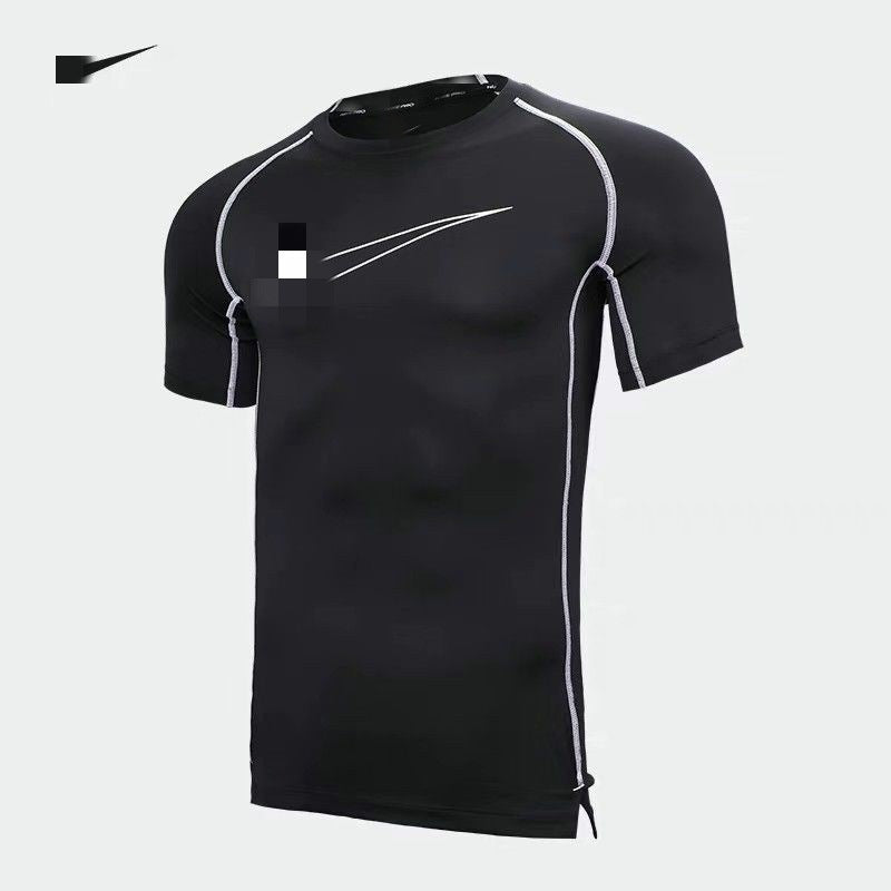 Camiseta Deportiva Ajustada Manga Corta Hombre Secado Rápido