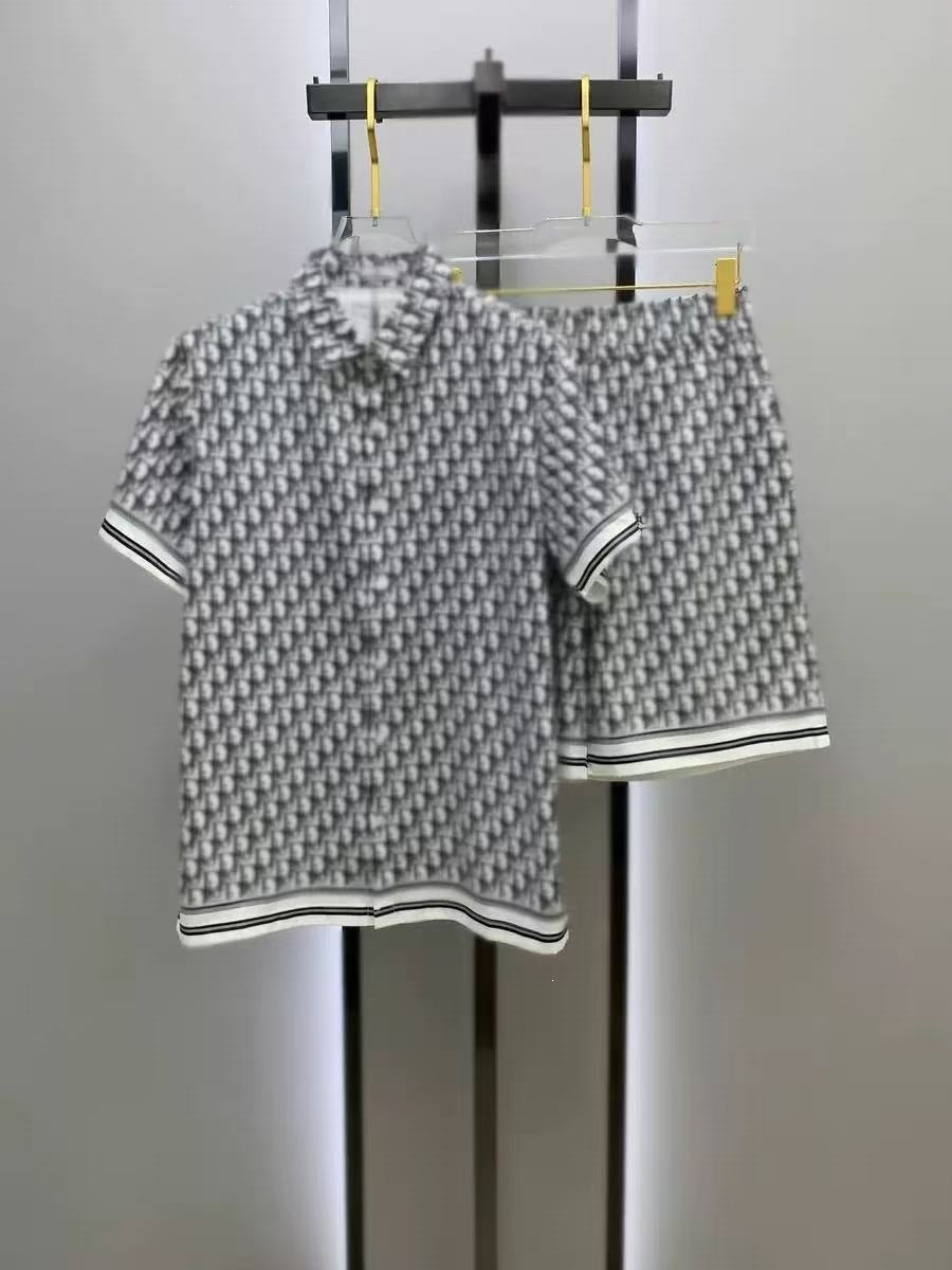 Conjunto Camisa y Pantalón Corto Hombre | Estilo Europeo Verano