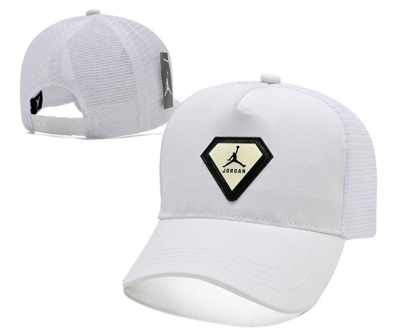 Unisex Flat Brim Leather Baseball Cap | Casual Outdoor Fashion