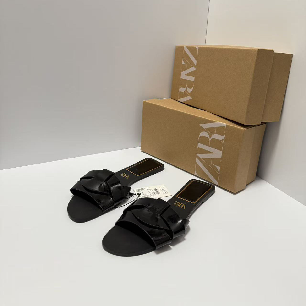 Sandalias de cuero de vaca planas de mujer ZA2025, sandalias de tirantes, zapatillas de playa abiertas con espalda descubierta, cómodas para ropa exterior perezosa