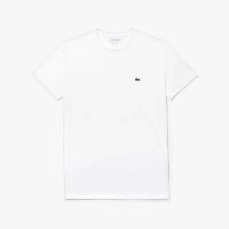 Camiseta Logo Pez Bordado Manga Corta Cuello Redondo