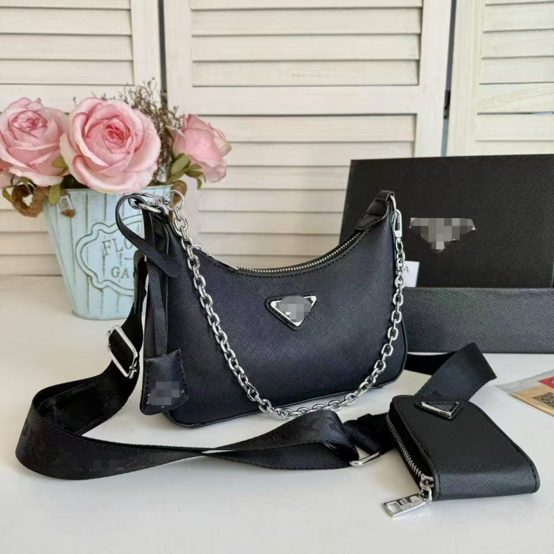 Crescent Bag Bolsa de mujer 2025 Nueva bolsa cruzada de alta gama versátil para desplazamientos informales de un solo hombro