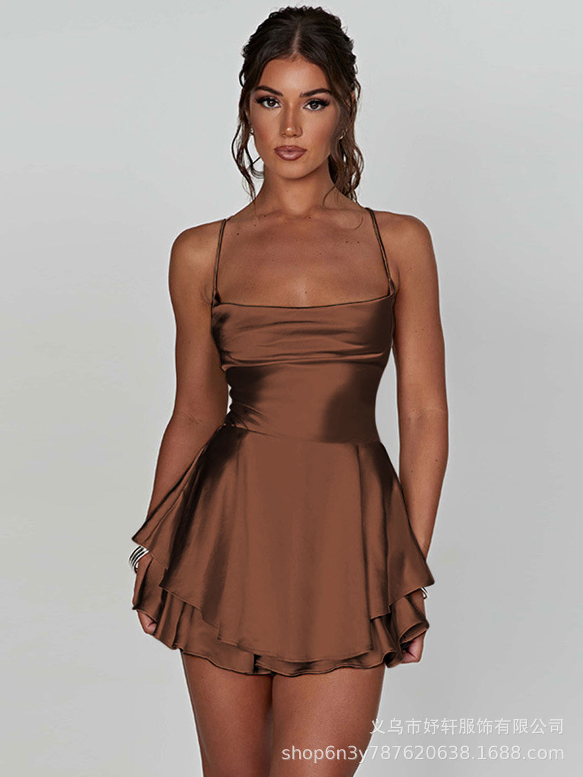 Vestido sin Mangas Mujer Plisado Adelgazante | Moda Verano 2026