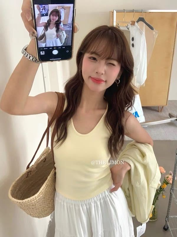 Camiseta Sin Mangas Mujer Verano Coreano 2026 | Sexy Slim