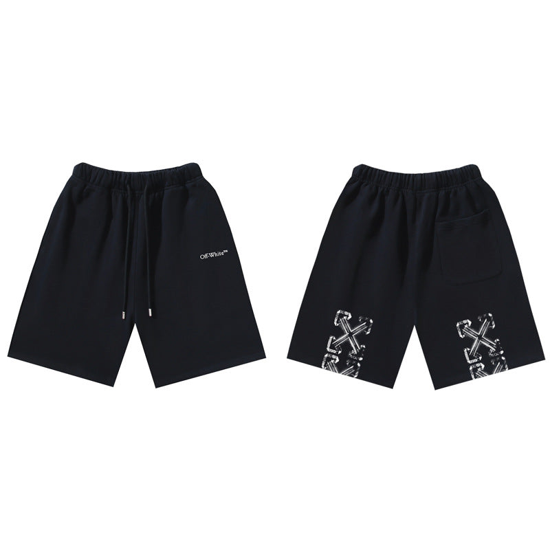 Pantalones Cortos Hombre Estampado Flecha Sueltos | LuxuryMarkt