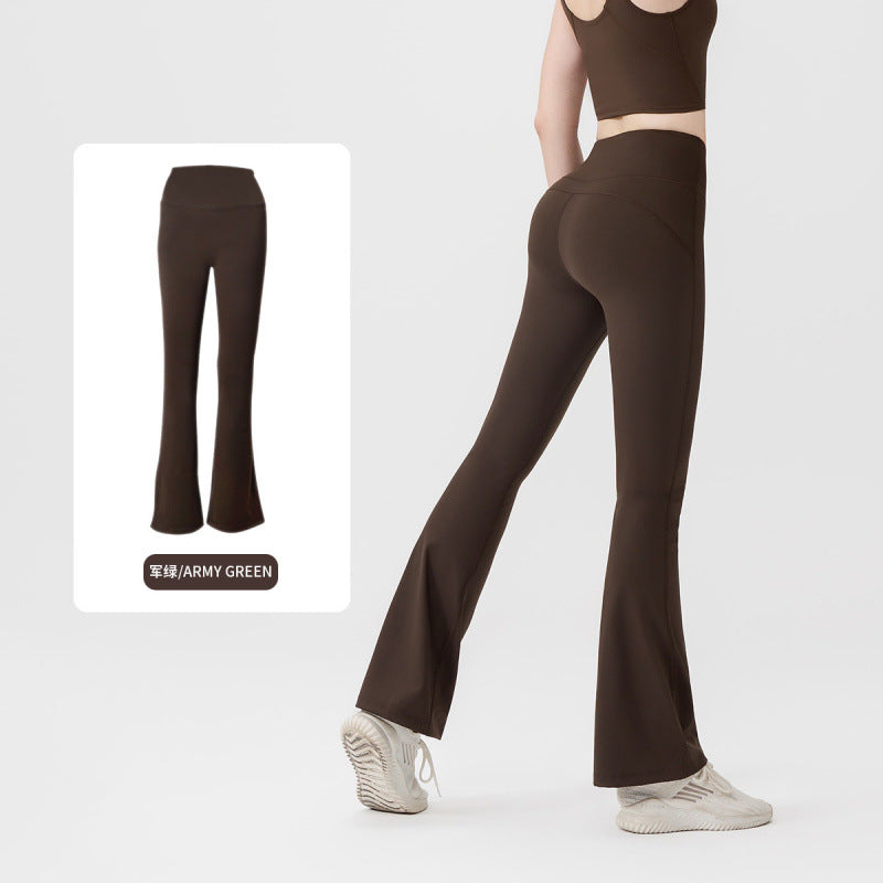 Pantalón Yoga Mujer AL | Microacampanado Y Talle Alto