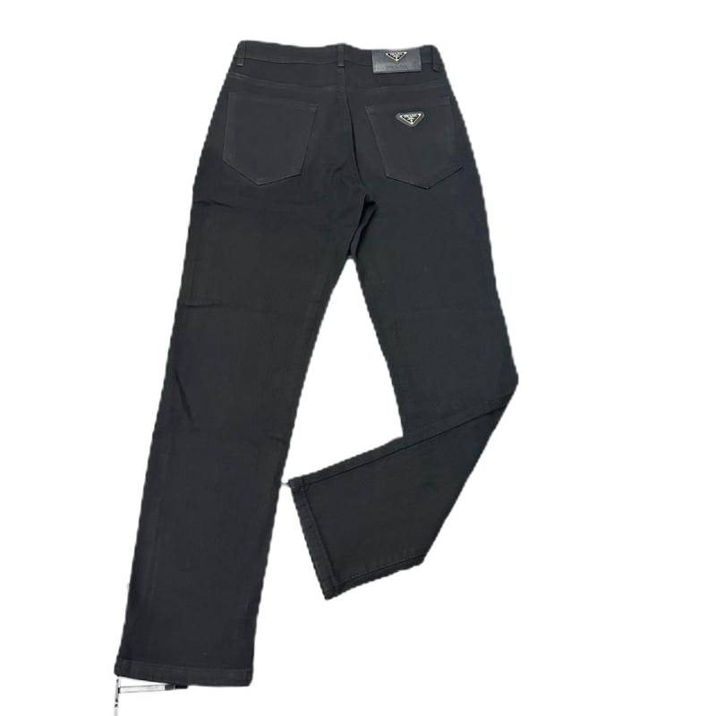 PRADA Vaqueros Negros Moda Hombre Slim