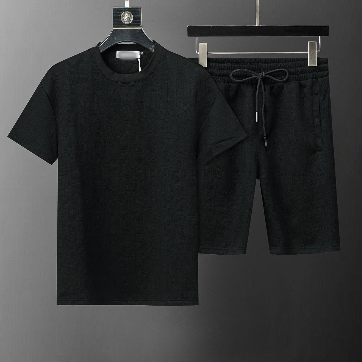 ()25 nuevos pantalones cortos B familia G Jacquard Moda casual Traje de comercio exterior para hombres y mujeres Trajes de primavera para hombre