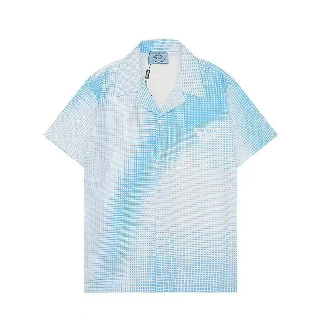 Chemise homme imprimée P | Col et boutons