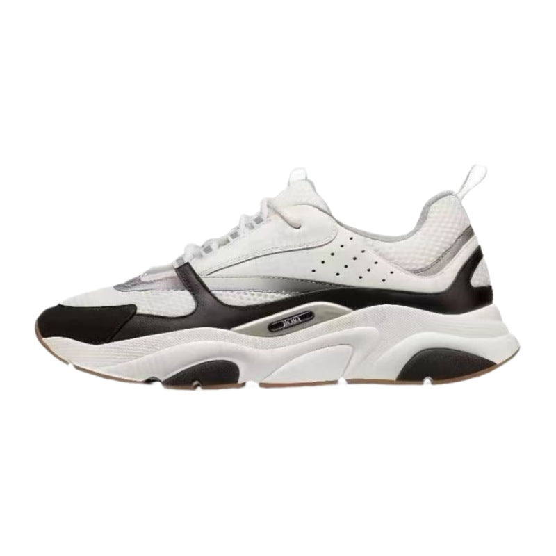 Putian Foreign Trade CDB22B3025 Zapatillas de Papa de punta redonda Realzando zapatos casuales ligeros y transpirables para hombres y mujeres