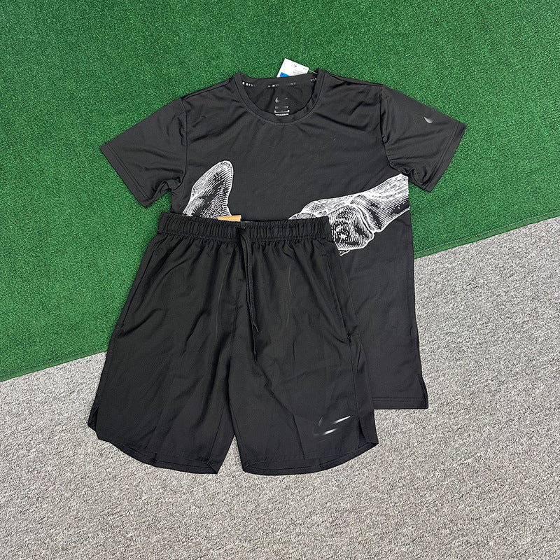 Conjunto Deportivo Manga Corta y Shorts Verano | Seda de Hielo Transpirable