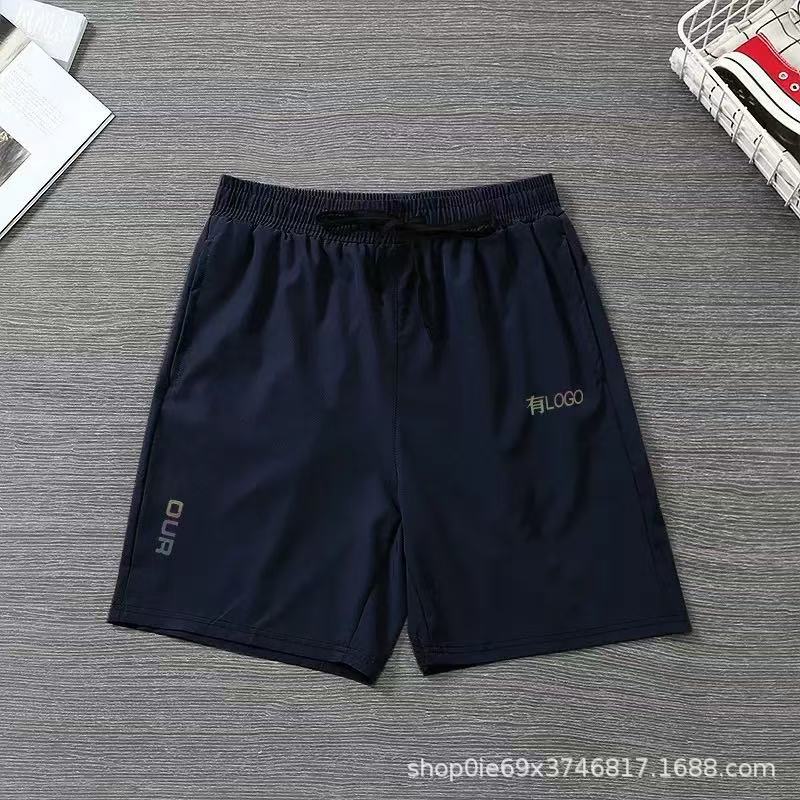 Exportación de marca en stock a Europa, América, Japón, Taiwán, camiseta casual de secado rápido de seda de hielo y manga corta, estilo de verano para hombres