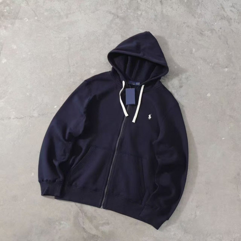 Sweat-shirt unisexe RL zippé | Poney brodé | Luxury Markt