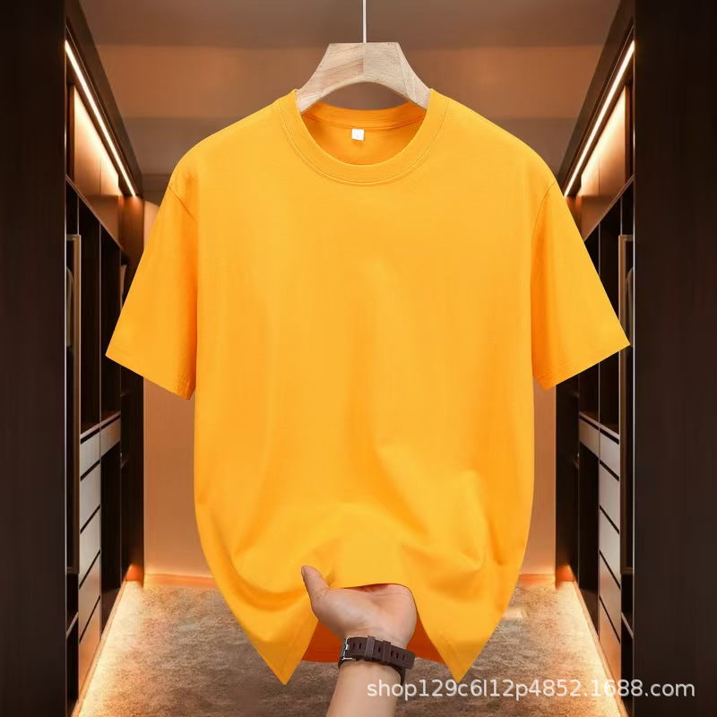 Camiseta Unisex Logo Pegatina Cuello Redondo Manga Corta