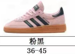 Zapatillas clásicas alemanas de entrenamiento retro, zapatillas casuales versátiles con bloques de color 2025, zapatillas de cuero, zapatillas Forrest Gump, zapatillas de tabla