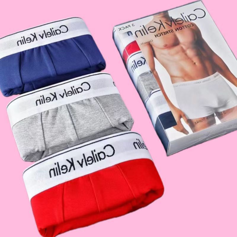 Boxers de ropa interior masculina transfronteriza, pantalones cortos finos de algodón modal finos y transpirables, caja regalo de 3 piezas