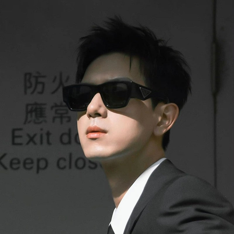 Gafas de sol hombre Li Xian tendencia, moda retro adelgazante anti-ultravioleta, versión coreana, gafas de sol de alta gama para mujeres