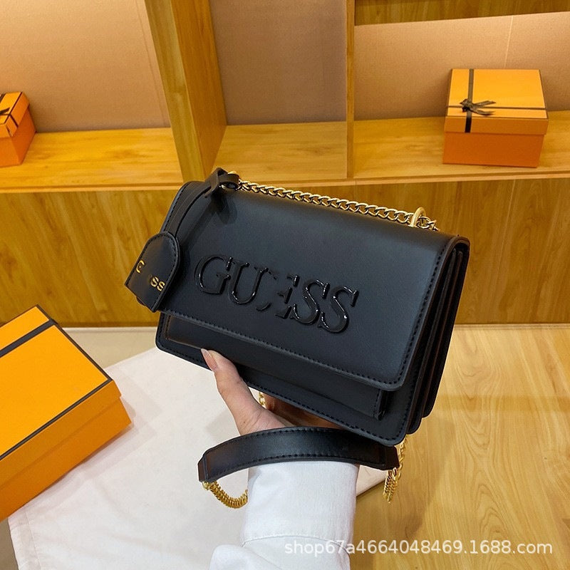 Bolso pequeño transfronterizo para mujer 2024 de moda de moda femenina bolso de un hombro con cadena cruzada con cadena, bolsos cuadrados pequeños