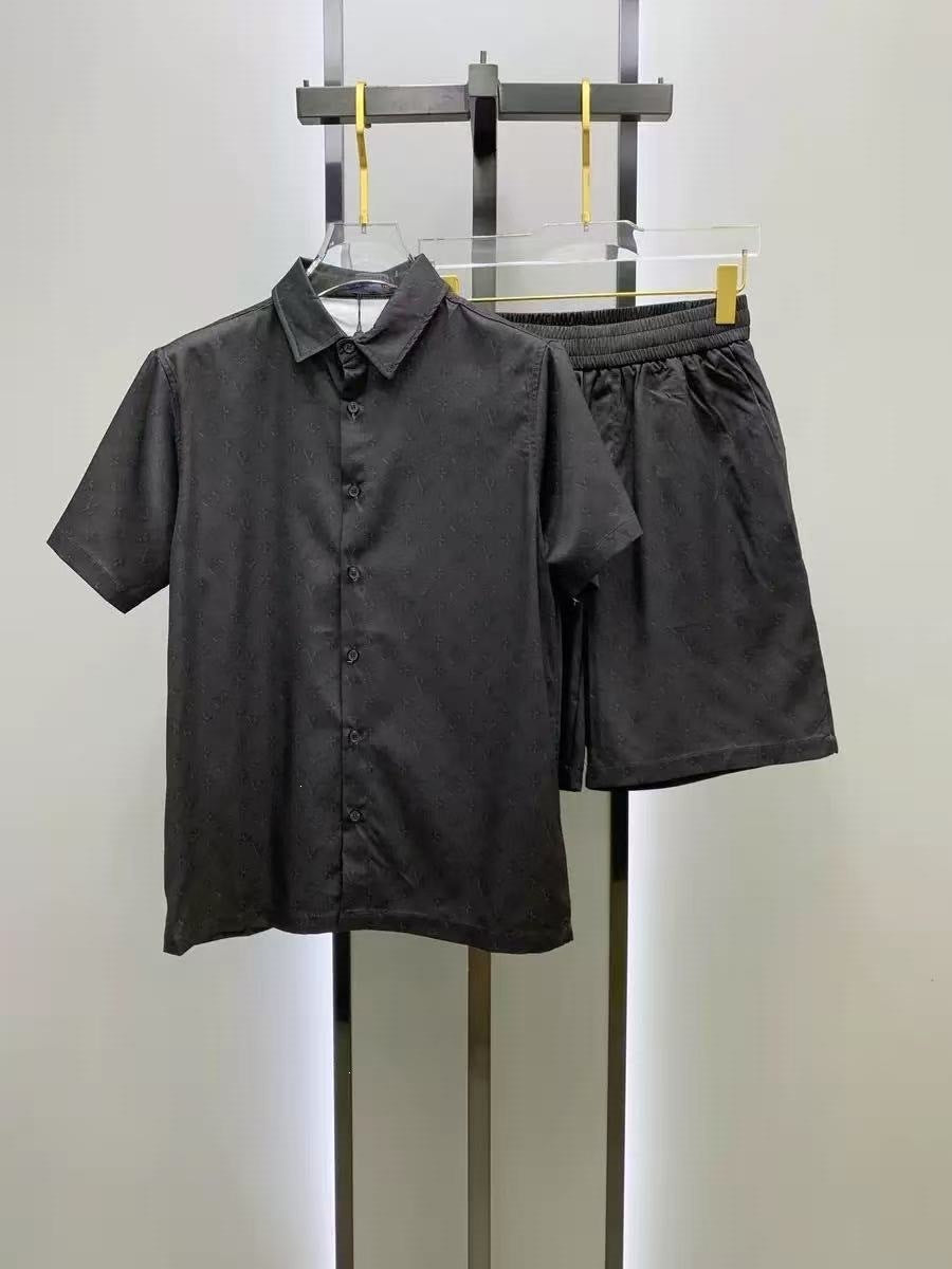 Conjunto Camisa y Pantalón Corto Hombre | Estilo Europeo Verano