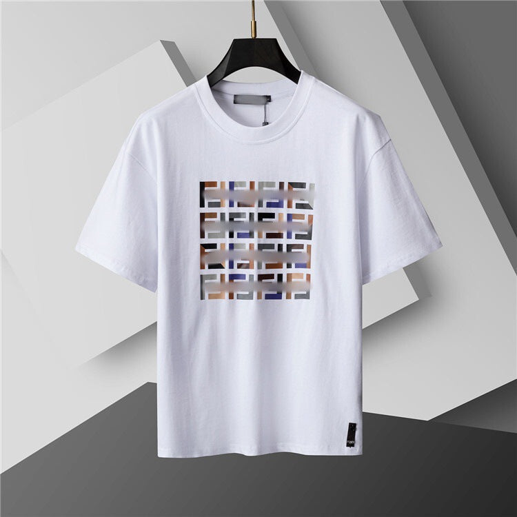 Versión correcta de 2026 de la nueva camiseta ligera de lujo de verano, camiseta de manga corta de cuello redondo y versátil para hombres y mujeres, países extranjeros de Europa y Estados Unidos