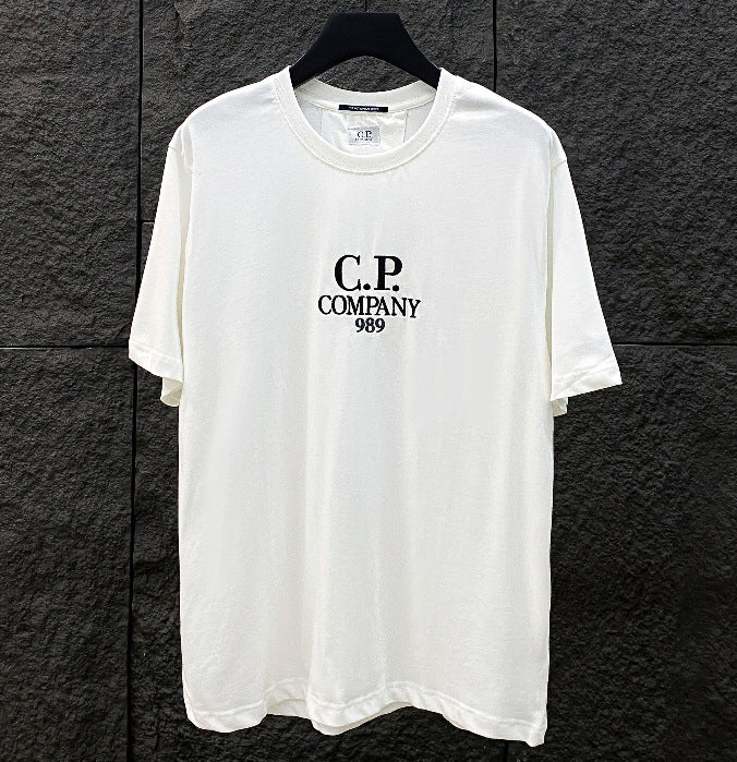 Maglietta Uomo in Puro Cotone | Ricamo Casual Maniche Corte