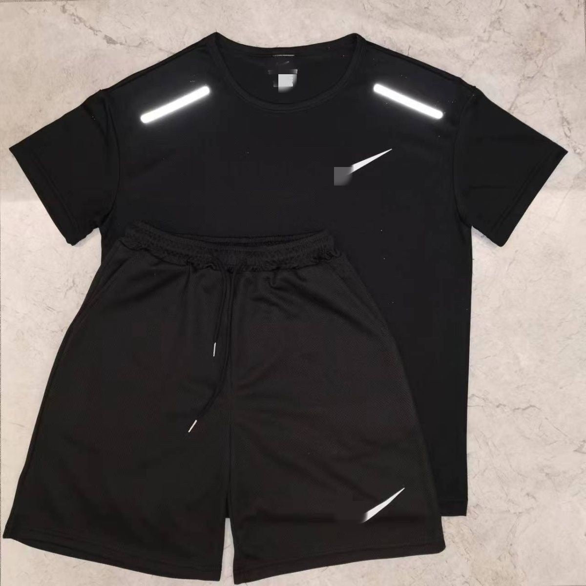 Camisetas americanas, conjuntos de entrenamiento para estudiantes deportivos, monos de atletismo de manga corta para hombres y mujeres, baloncesto fitness y ropa deportiva en stock