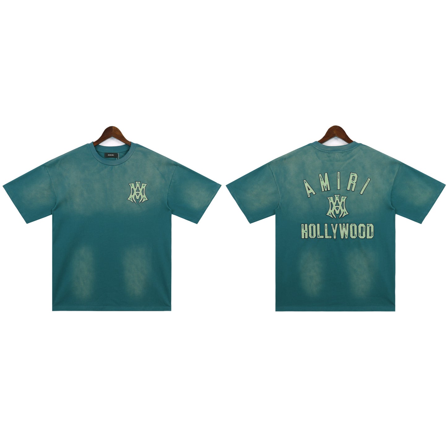 2024 Verano 2024 AM1R1 ICON Letter Totem Letter Totem Pattern Coconut Tree T-shirt Unisex