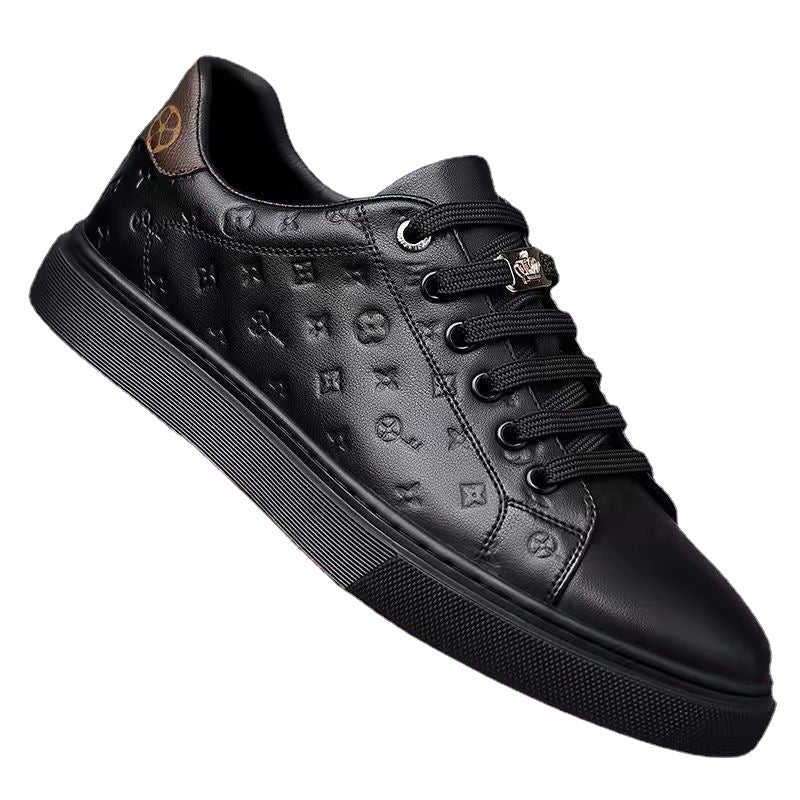 Zapatillas de hombre, zapatillas blancas de cuero, zapatillas transpirables de verano para hombre, pedales de un pie, zapatillas versátiles de plataforma, suelas planas y modelos nuevos y duraderos