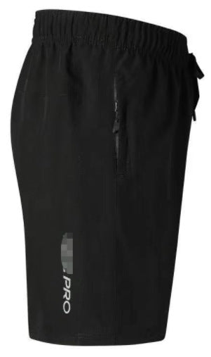 Pantalones cortos casuales elásticos de cuatro caras para hombre de marca del fabricante