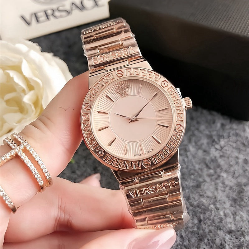 moda y reloj subcarátil personalizado versátil, exquisito reloj de diamantes para mujer, reloj de cuarzo impermeable