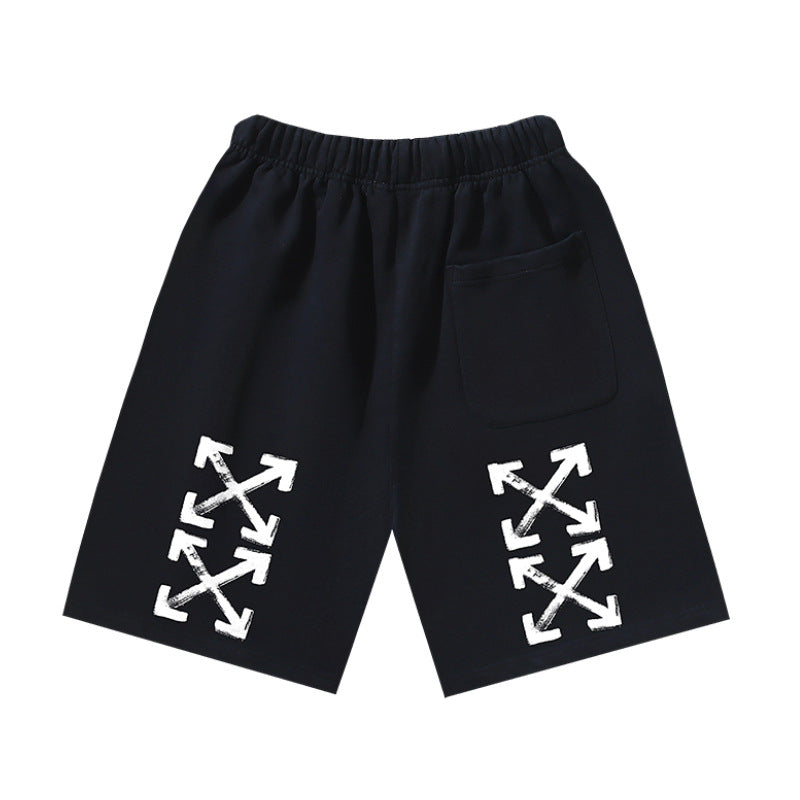Pantalones Cortos Hombre Estampado Flecha Sueltos | LuxuryMarkt