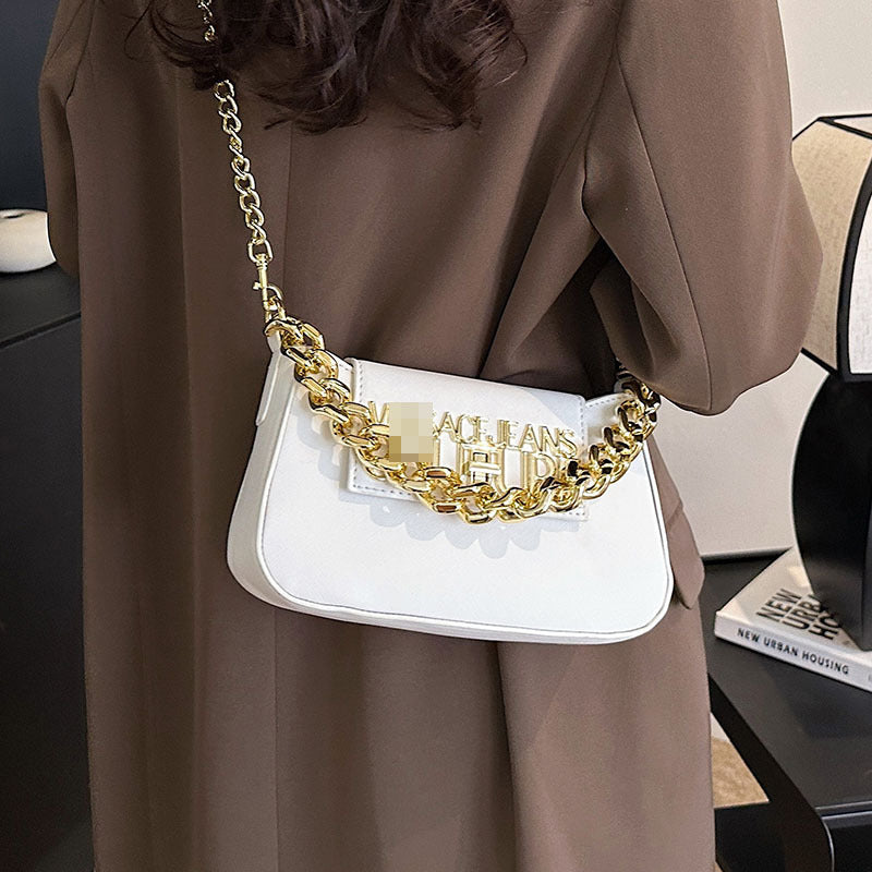 Bolso de moda para mujer, nuevo bolso francés retro de hombro de lujo ligero y cruzado, bolso de alta gama, versátil y versátil en la axila