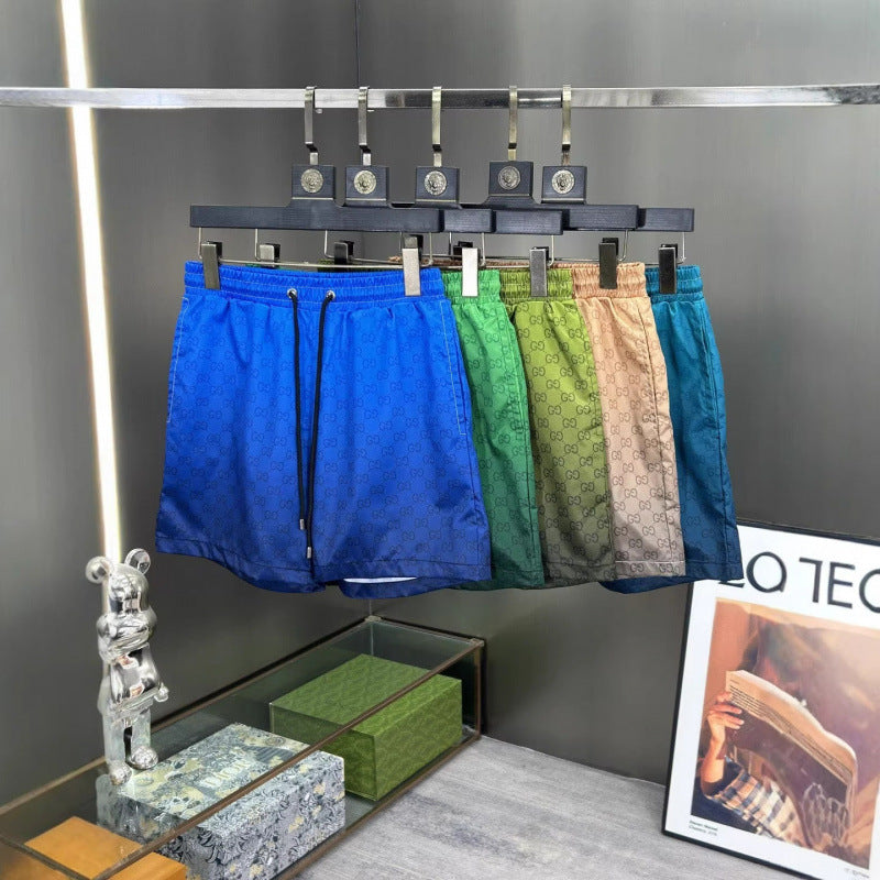 Shorts deportivos casuales casuales de estampado digital para comercio exterior transfronterizo transfronterizo, pantalones deportivos casuales con estampado digital de doble G