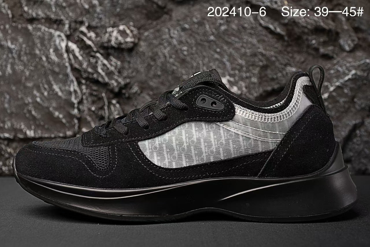 Estación Europea B25 2026 Letras impresas Zapatos de moda masculina de moda baja y transpirables, con cordones y reposo de moda moderna