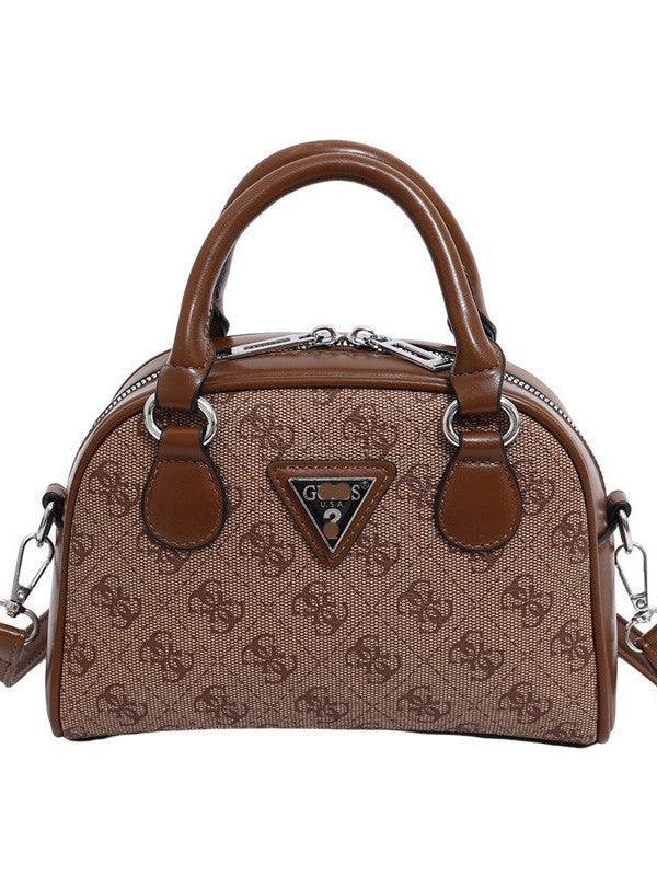 Comercio extranjero bolso de un solo hombro flor antigua para mujer otoño e invierno 2025 bolso de bolos contrastante bolso bandolera de moda y versátil