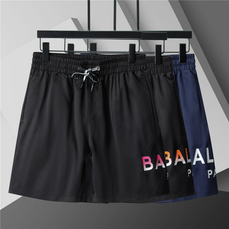 Nuevos pantalones cortos 3D transfronterizos para verano, pantalones cortos de playa de cinco puntas con cinturón, ropa masculina, unisex, versátil y transpirable, estilo británico de moda en comercio exterior