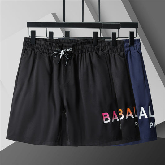 Nuevos pantalones cortos 3D transfronterizos para verano, pantalones cortos de playa de cinco puntas con cinturón, ropa masculina, unisex, versátil y transpirable, estilo británico de moda en comercio exterior