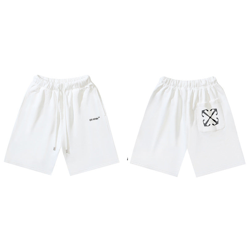 Pantalones Cortos Hombre Estampado Flecha Sueltos | LuxuryMarkt