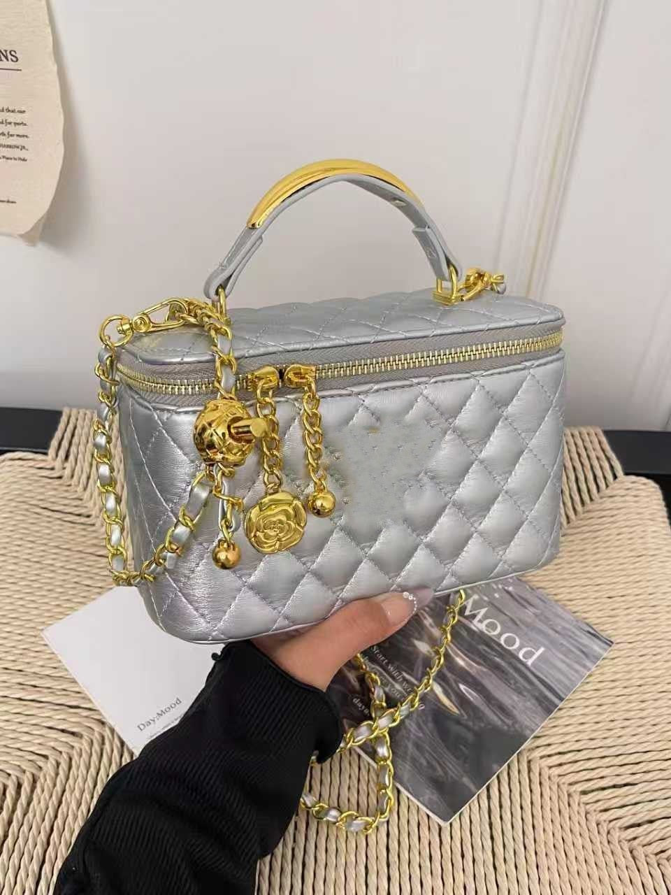 Sac de maquillage de luxe pour femme | Sac à bandoulière tendance de niche transfrontalière | Sans boîte