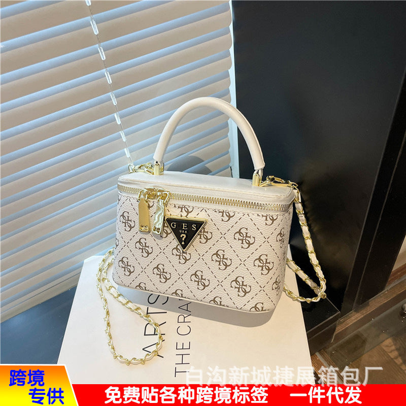 Bolsas de mujer con caja presbyopia popular europea y estadounidense 2025, nueva moda transfronteriza y cadena versátil de bolsos bandolera portátiles