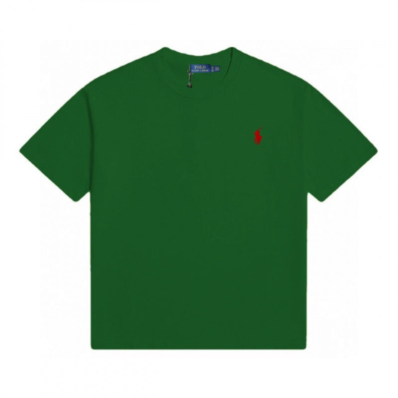 Klassisches RL-T-Shirt aus reiner Baumwolle für Herren | Rundhalsausschnitt Kurzarm Bestickt