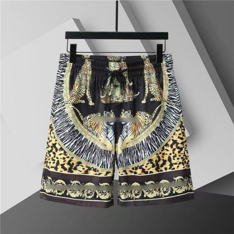 Verano 2026 Nuevos pantalones de playa transfronterizos europeos y americanos de secado rápido, pantalones cortos casuales holgados y de moda al por mayor